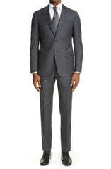 Rainwater's Luxury Collection Super 140's Wool Slim Fit Suit In Grey