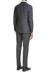 Rainwater's Luxury Collection Super 140's Wool Slim Fit Suit In Grey