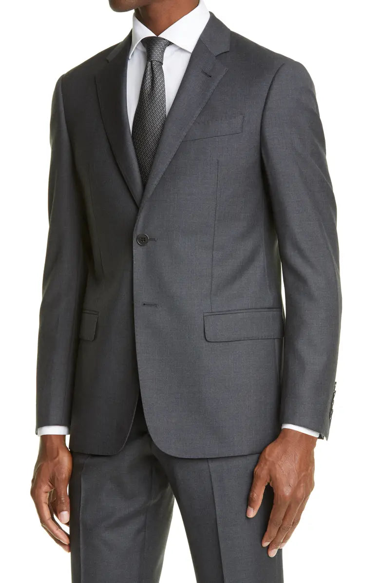 Rainwater's Luxury Collection Super 140's Wool Classic Fit Suit In Grey