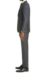 Rainwater's Luxury Collection Super 140's Wool Slim Fit Suit In Grey