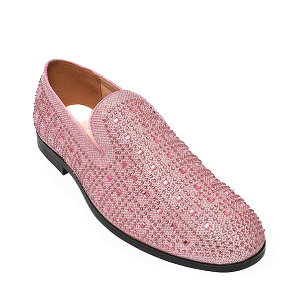 Dusty Rose Multi Glitter Formal Loafer From Royal Shoes