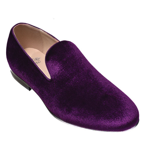 Purple Velvet Formal Loafer From Royal Shoes