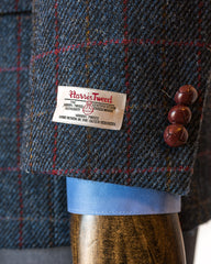 Harris Tweed Sport Coat in Blue Windowpane