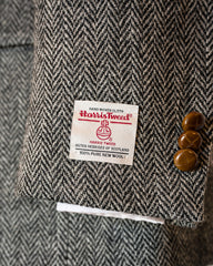 Harris Tweed Sport Coat in Grey Herringbone