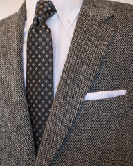Harris Tweed Sport Coat in Grey Herringbone