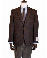 Harris Tweed Sport Coat in Burgundy Heather