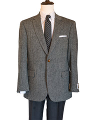Harris Tweed Sport Coat in Grey Herringbone