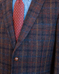 Harris Tweed Sport Coat in Brown Multi Plaid
