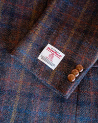 Harris Tweed Sport Coat in Brown Multi Plaid