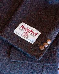Harris Tweed Sport Coat in Burgundy Heather