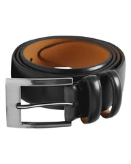 Rainwater's 1 1/4 Inch Smooth Edge Leather Dress Belt In Black