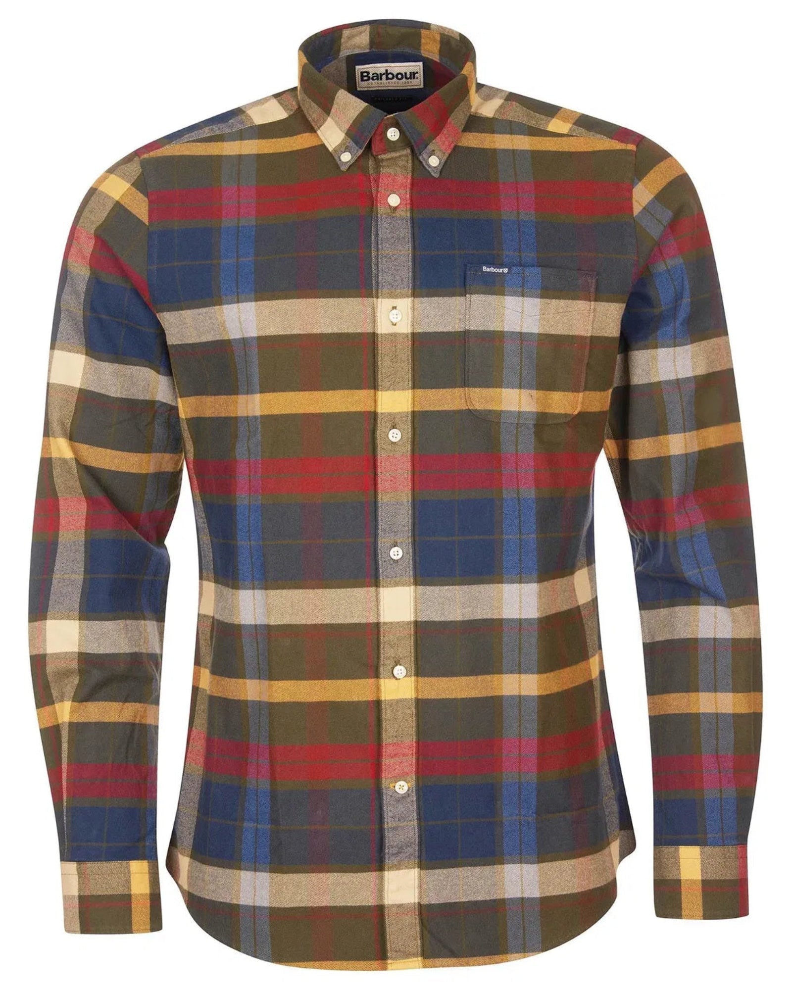 Barbour Carlton Tailored Shirt in Olive