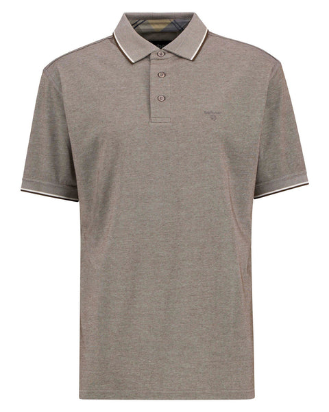 Barbour Heydon Tech Polo In Dark Sand