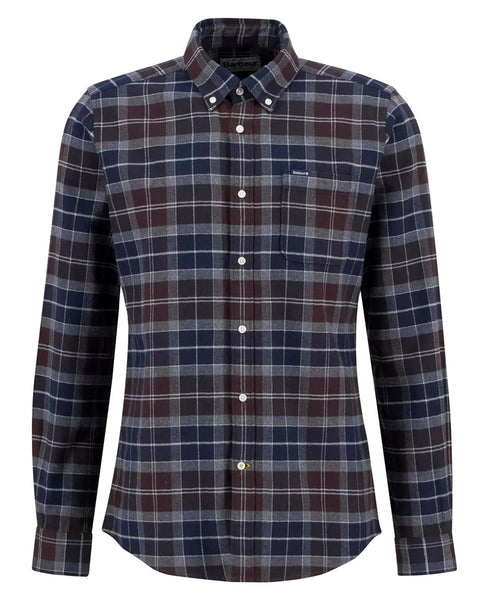 Barbour Kyeloch Tailored Long-Sleeved Shirt In Midnight Oak Tartan