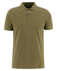 Barbour Pima Cotton Tailored Fit Polo in Olive