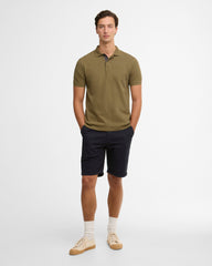 Barbour Pima Cotton Tailored Fit Polo in Olive