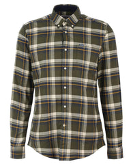-Rainwater's -Barbour - Button Up Sport Shirts - Barbour Shieldton Tailored Shirt in Olive -