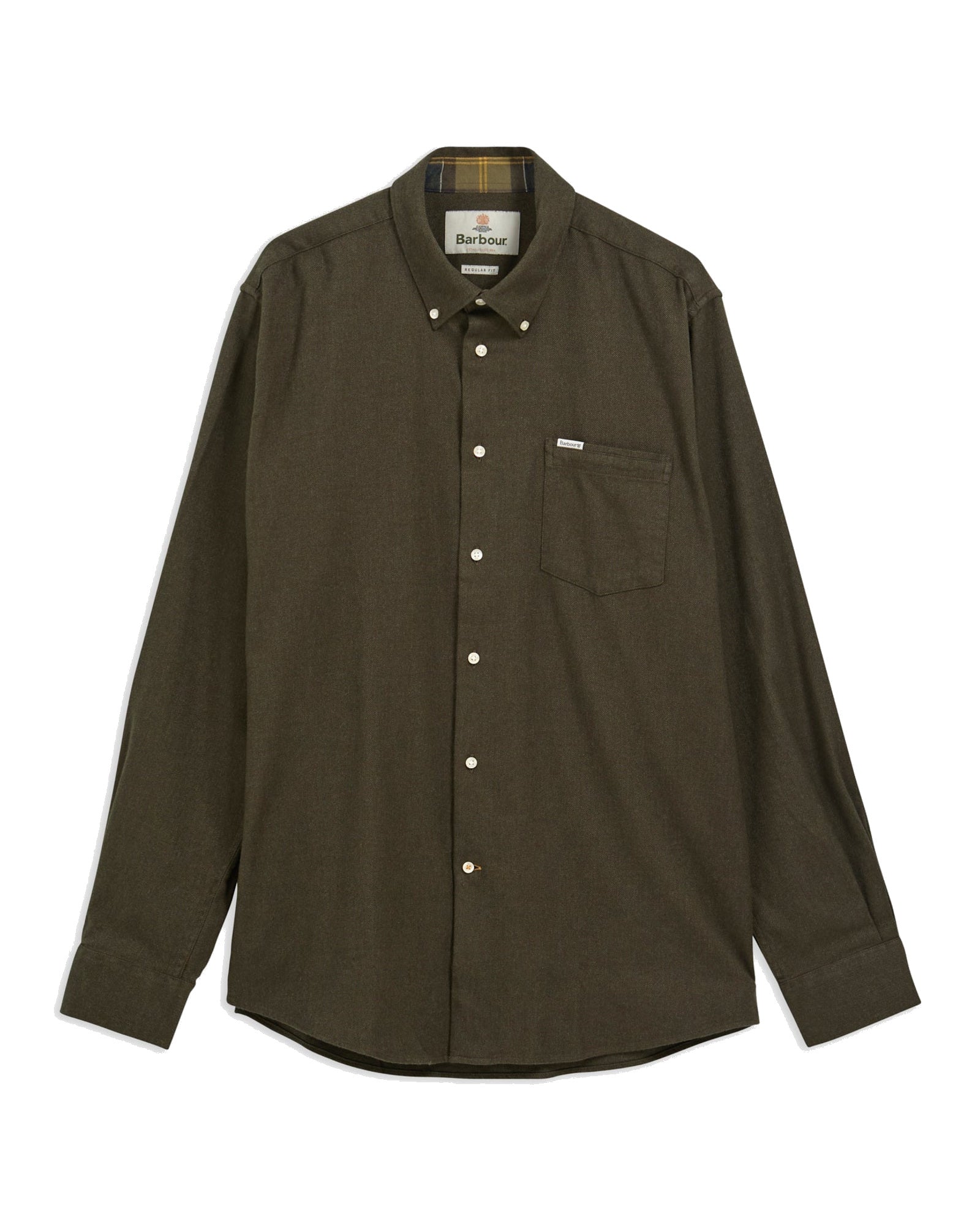 Barbour Sparrowhill Regular Fit Shirt In Olive