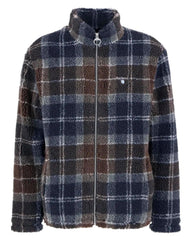 Barbour Tartan Sherpa Fleece In Midnight Oak