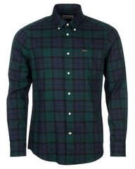 -Rainwater's -Barbour - Button Up Sport Shirts - Barbour Wetheram Black Watch Tartan Plaid Button Down Collar Shirt in Tailored Fit -