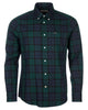 -Rainwater's -Barbour - Button Up Sport Shirts - Barbour Wetheram Black Watch Tartan Plaid Button Down Collar Shirt in Tailored Fit -