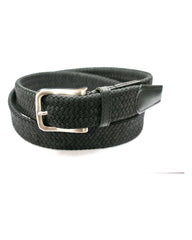 Black Cotton Braided Belt - Rainwater's Men's Clothing and Tuxedo Rental