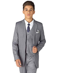 Boys Light Grey Suit Rental - Rainwater's Men's Clothing and Tuxedo Rental