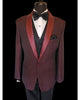 '-Rainwater's -Rainwater's - Tuxedo Rental - Burgundy Sparkle Diamond Shawl Tuxedo Rental -