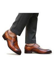 Carrucci Allen Split Toe Derby in Whisky