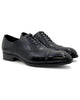 Carrucci Avon Cap Toe Oxford Leather Sole In Black