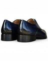 Carrucci Avon Cap Toe Oxford Leather Sole In Black