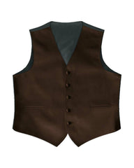 Chocolate Satin Vest - Rainwater's Men's Clothing and Tuxedo Rental