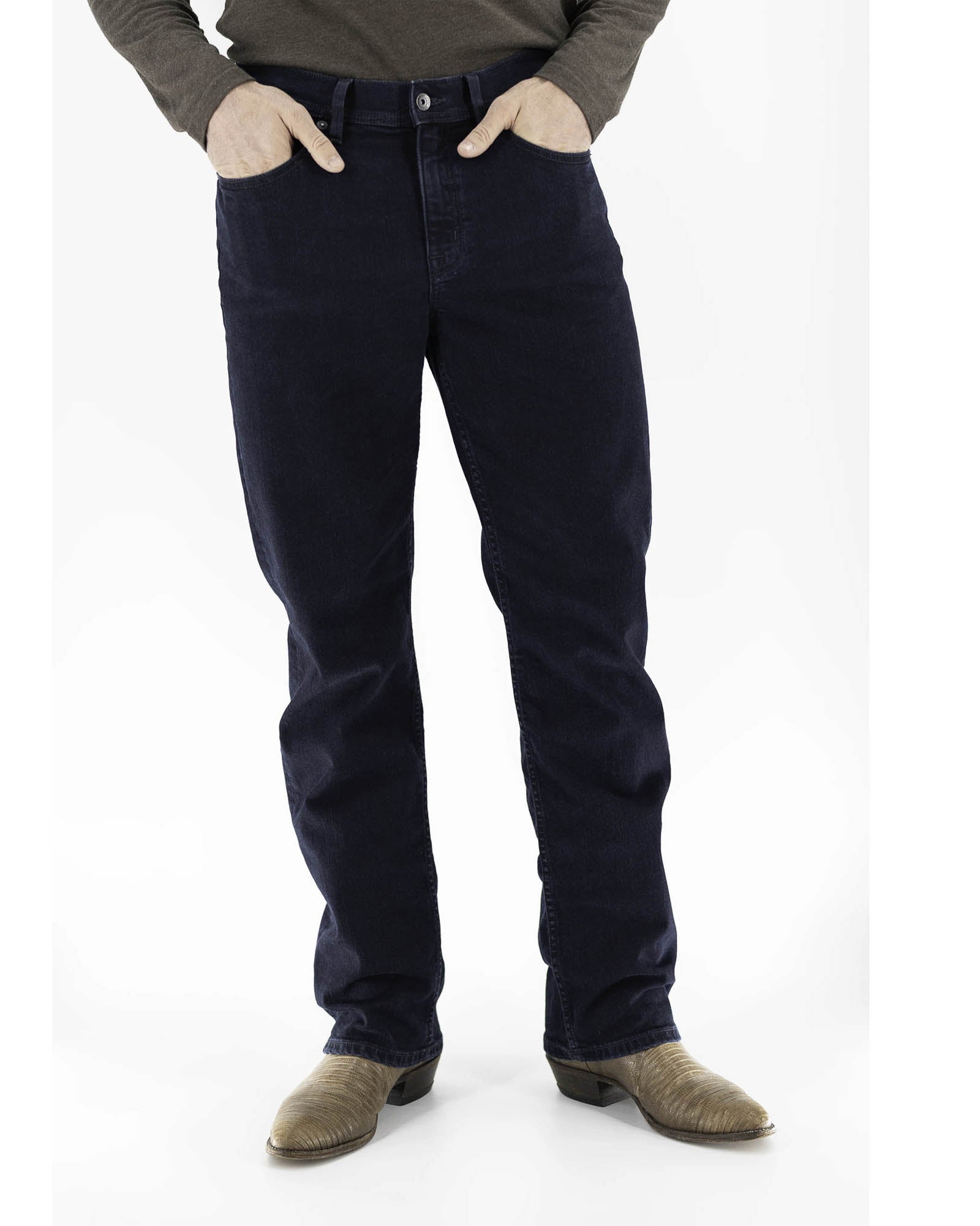 Devil Dog Jeans Carvers Creek Bootcut Jean In Dark Denim