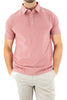 Devil Dog Feeder Stripe Polo In Mélange Withered Red