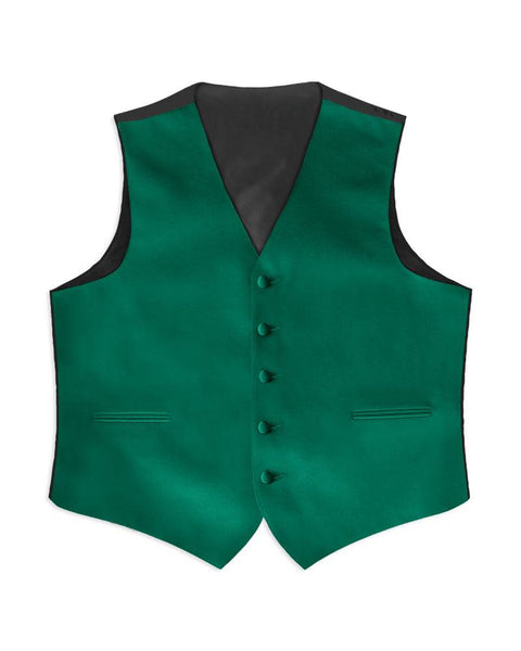 Emerald Satin Rental Vest - Rainwater's Men's Clothing and Tuxedo Rental