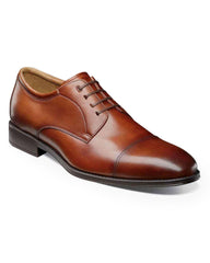 Florsheim Amelio Cap Toe Lace Up Oxford shoes in Cognac