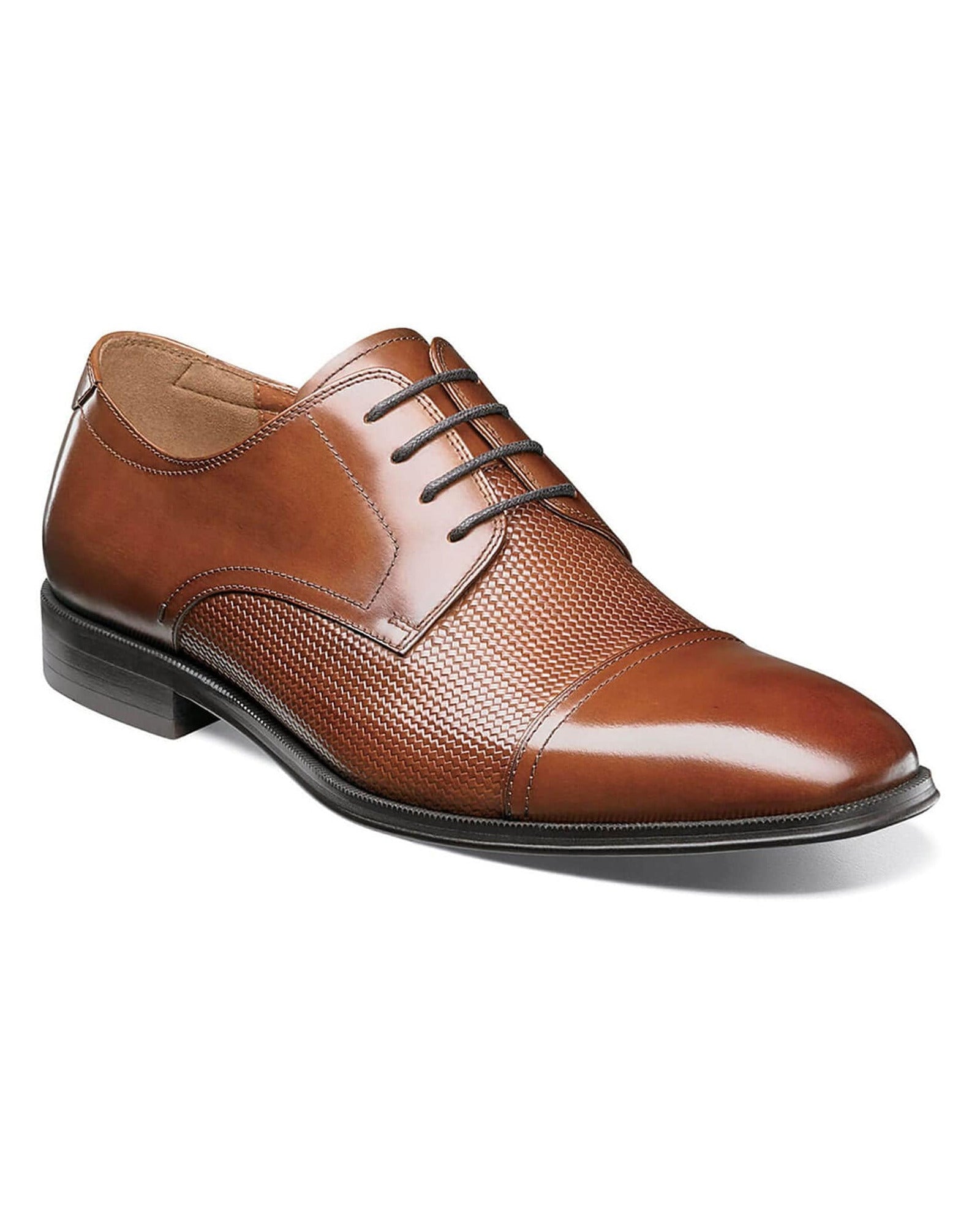 Florsheim Belfast Cap Toe Oxford Dress Shoes in Cognac - Rainwater's Men's Clothing and Tuxedo Rental