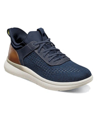 Florsheim Fleet Knit Elastic Lace Sneaker in Navy