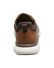 Florsheim Fleet Perf Toe Elastic Lace Sneaker in Cognac