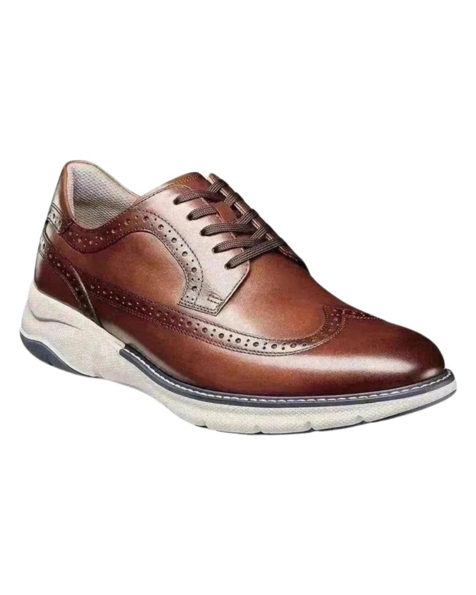 -Rainwater's -Florsheim - Shoes - Florsheim Frenzi Wingtip Oxford in Cognac -