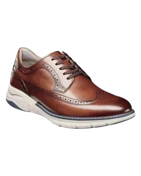 -Rainwater's -Florsheim - Shoes - Florsheim Frenzi Wingtip Oxford in Cognac -