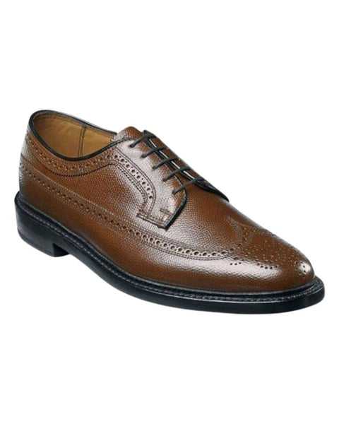 Florsheim Kenmoor Wingtip Oxford in Pebble Grain Cognac - Rainwater's Men's Clothing and Tuxedo Rental