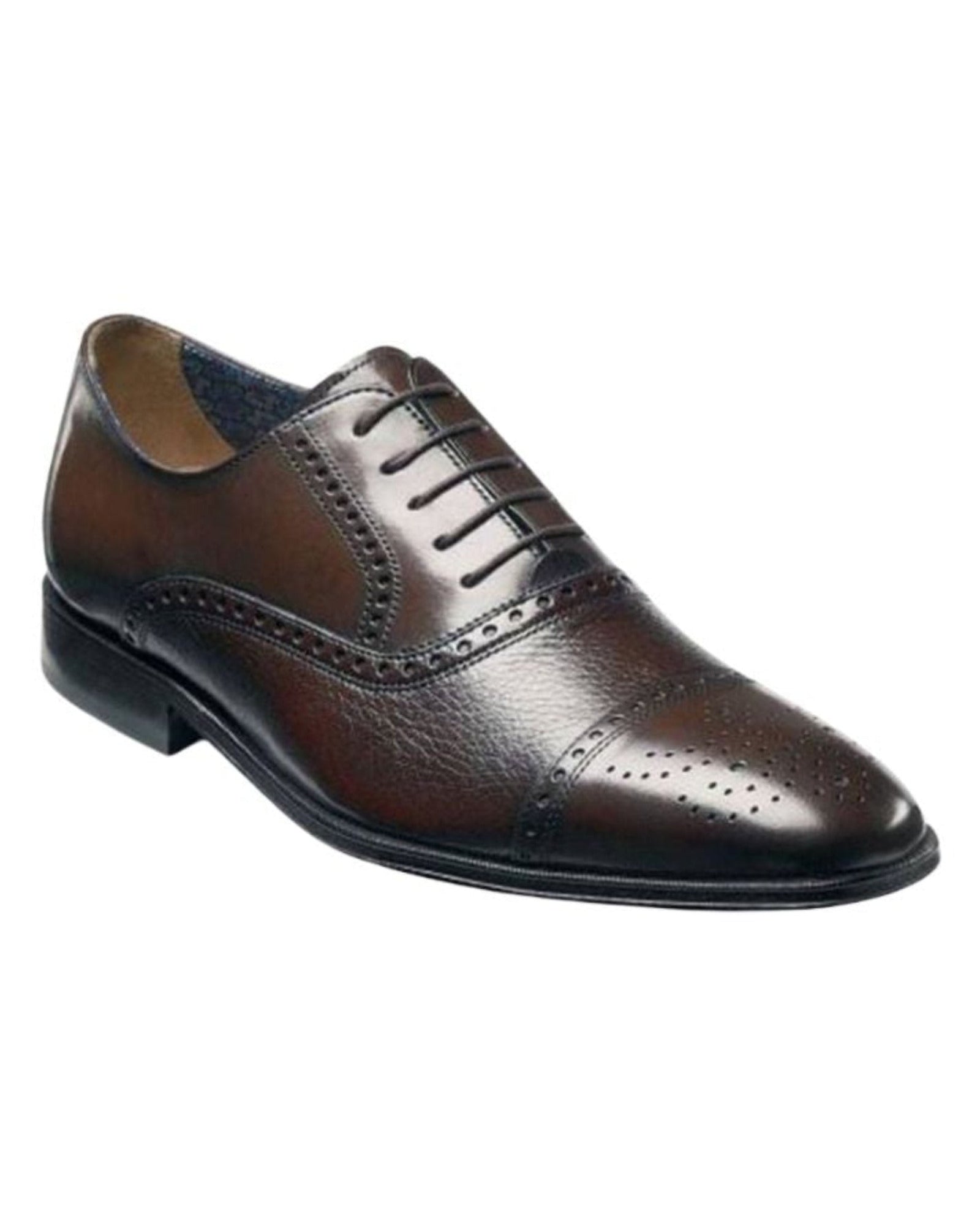 Florsheim Otavio Perf Cap Toe Oxford in Brown - Rainwater's Men's Clothing and Tuxedo Rental