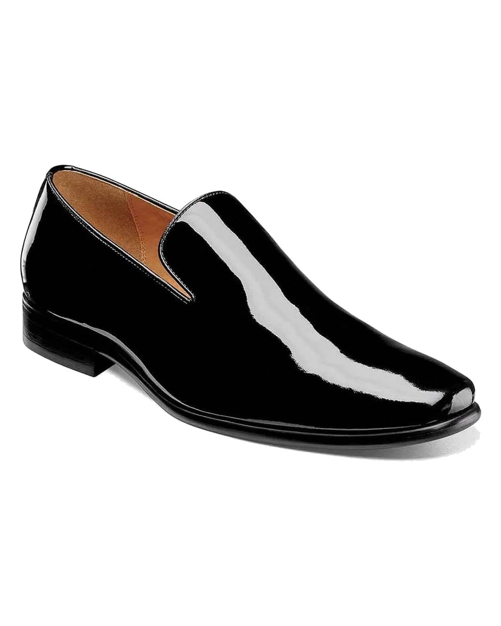 Florsheim Postino Plain Toe Slip On Black Patent Loafer