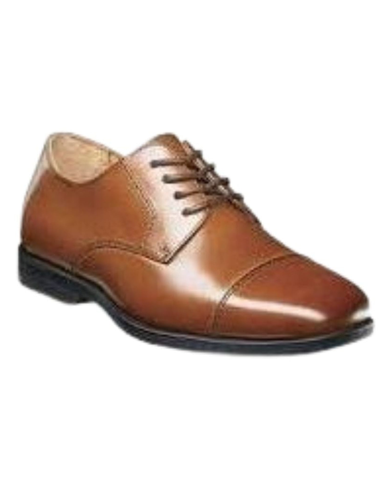 Florsheim Reveal Cap Toe Oxford Jr. Boys Dress Shoes in Cognac