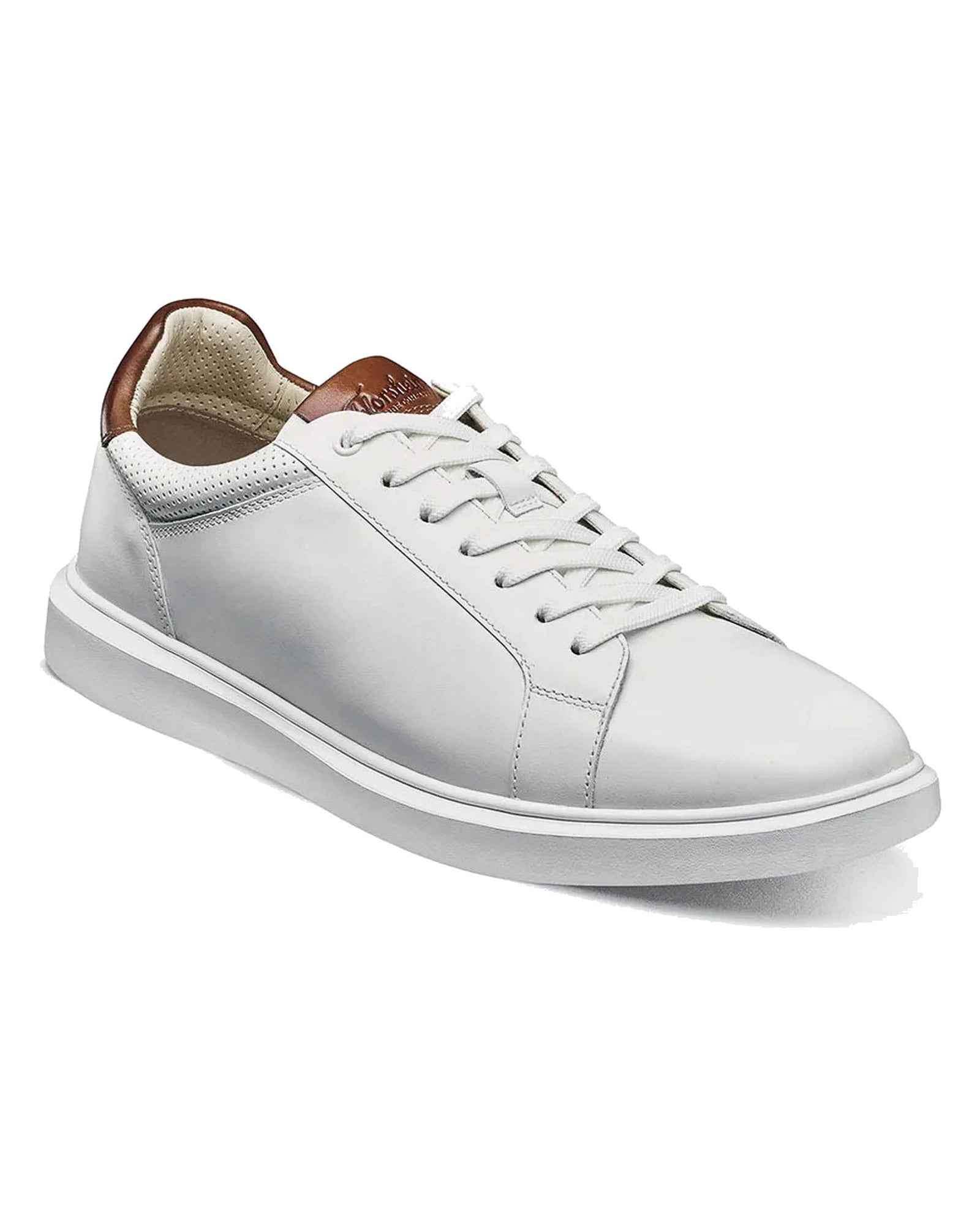 Florsheim Social Lace To Toe Sneaker In White