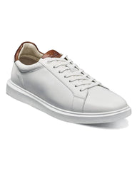 Florsheim Social Lace To Toe Sneaker In White