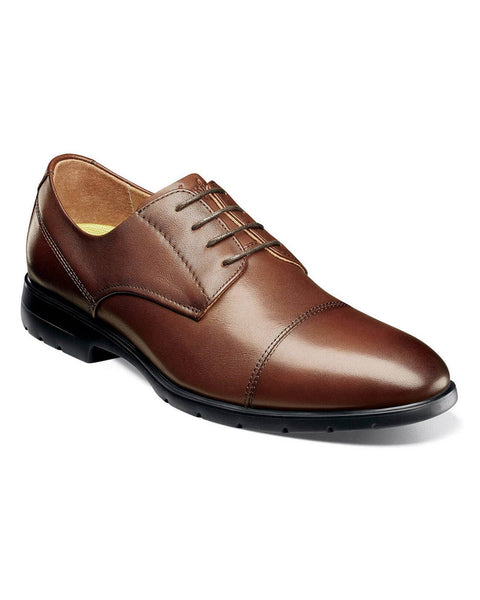 Florsheim Westside Cap Toe Oxford in Brown - Rainwater's Men's Clothing and Tuxedo Rental