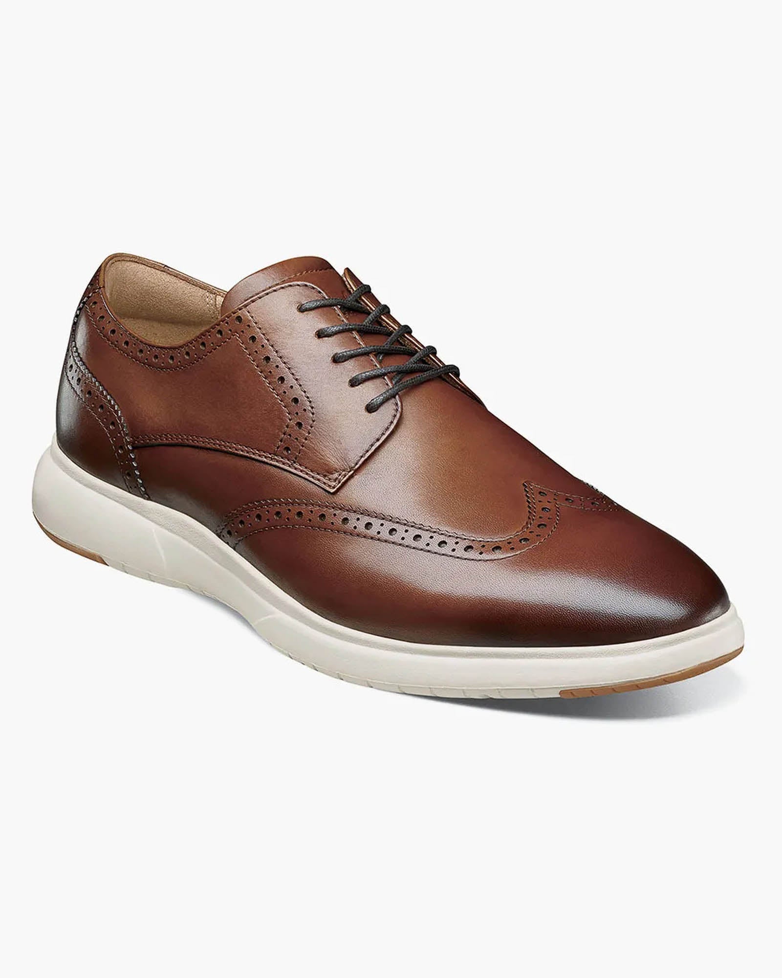 Florsheim DASH Wingtip Oxford Sneaker In Cognac | Rainwater