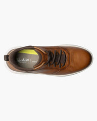 Florsheim Fleet Perf Toe Elastic Lace Sneaker in Cognac